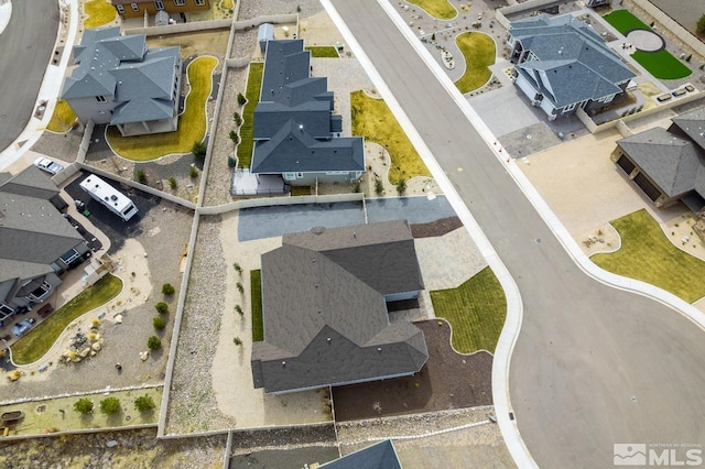 bird's eye view featuring a residential view