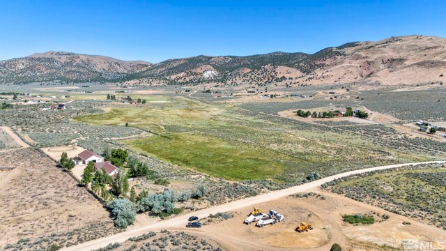 property view of mountains featuring a rural view