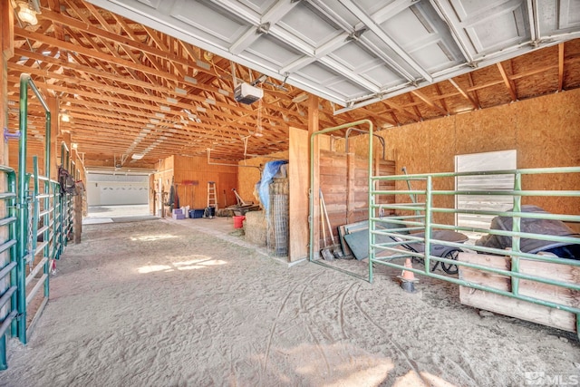 view of horse barn