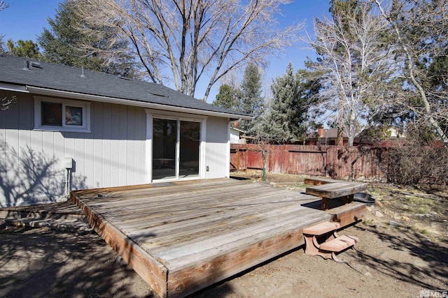 deck with fence