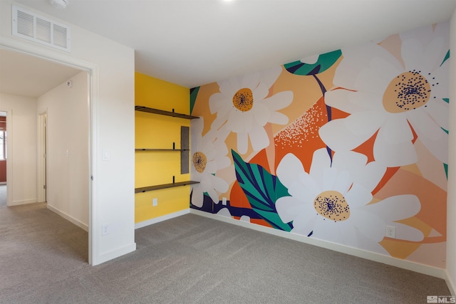 playroom featuring visible vents, baseboards, and carpet floors