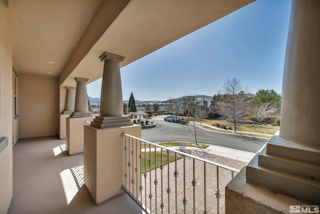 view of balcony