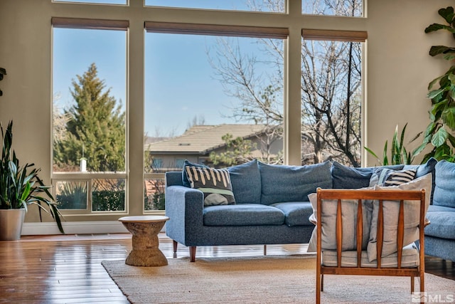 sunroom / solarium with visible vents