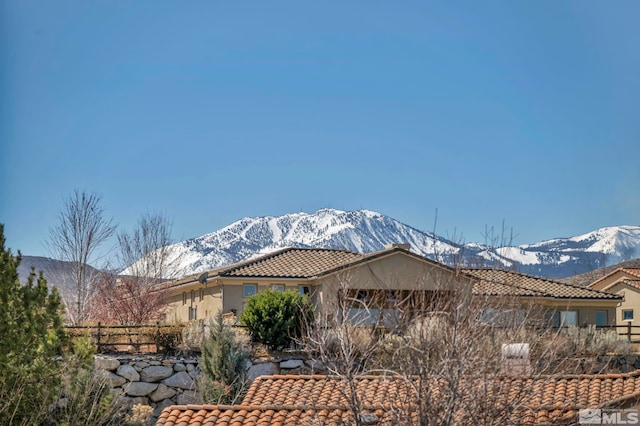 view of mountain feature