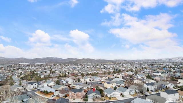 exterior space featuring a residential view and a mountain view
