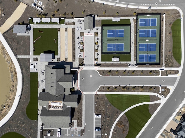 birds eye view of property