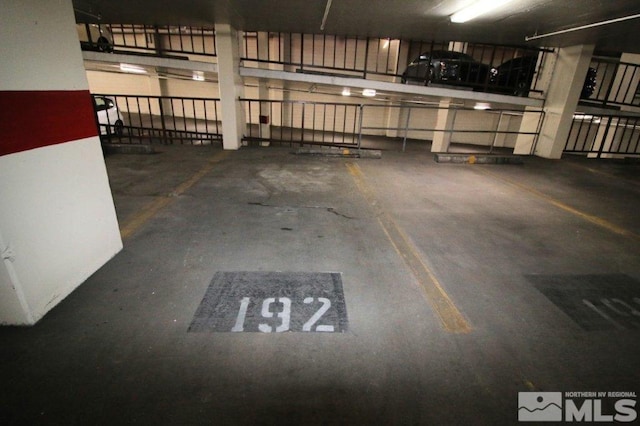 view of parking deck