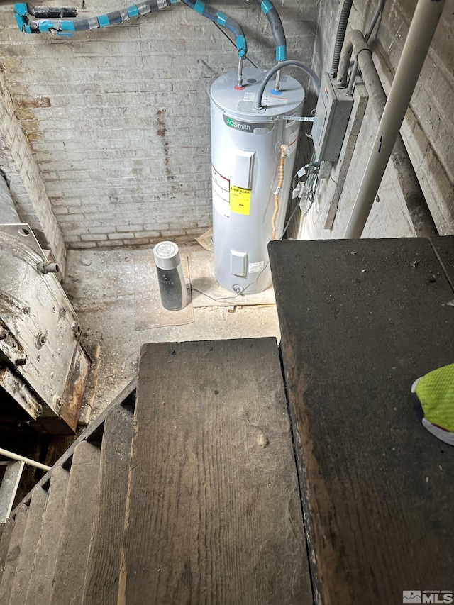 utilities featuring electric water heater