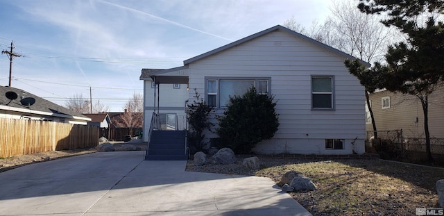 exterior space with fence