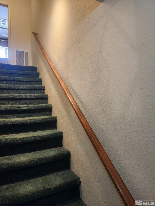 stairway with visible vents