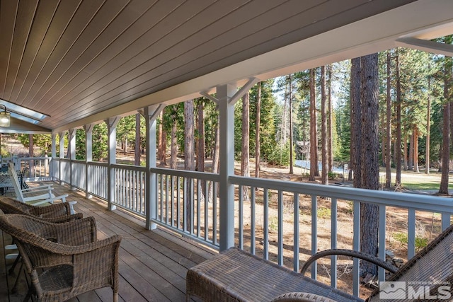 view of deck