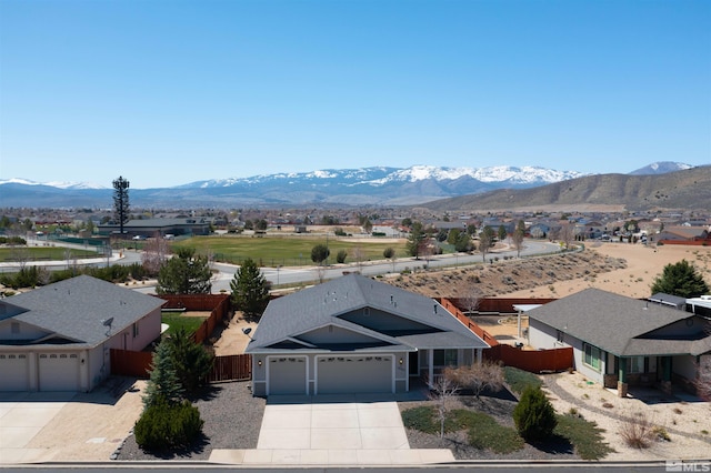 mountain view featuring a residential view