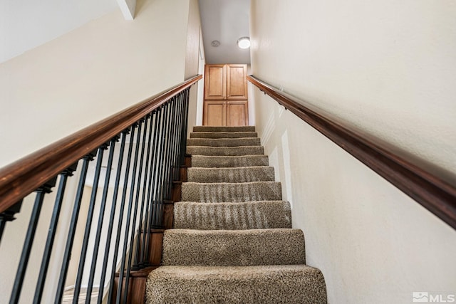 view of staircase