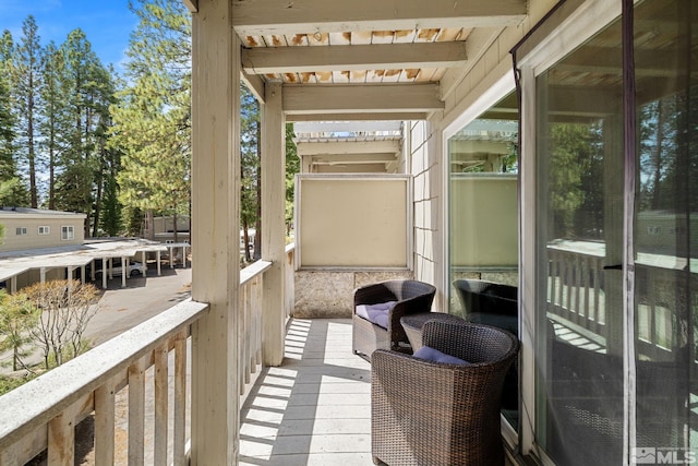 view of balcony