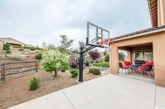 view of patio / terrace featuring a fenced backyard