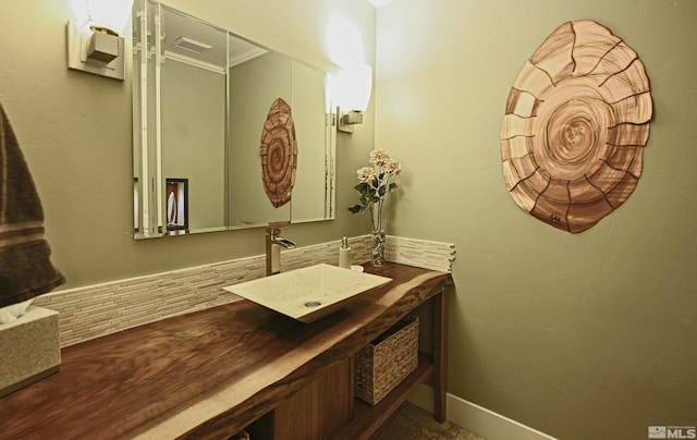 bathroom featuring vanity