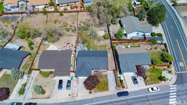drone / aerial view featuring a residential view