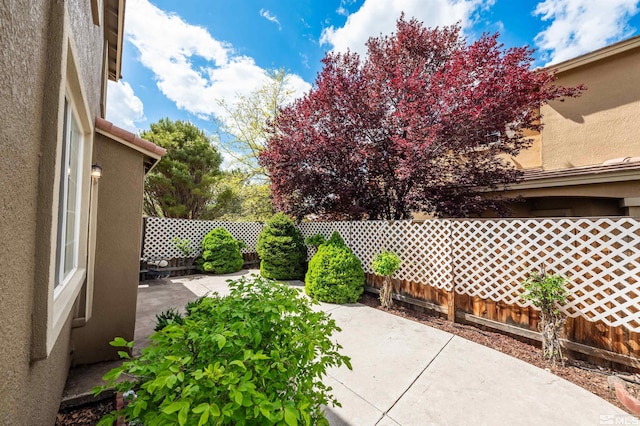 view of patio / terrace with a fenced backyard