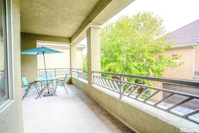 view of balcony