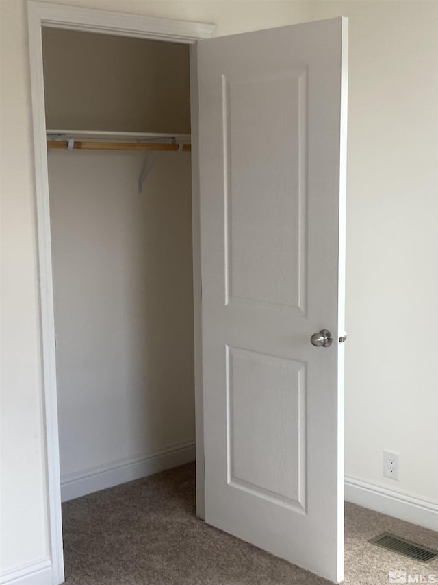 closet with visible vents