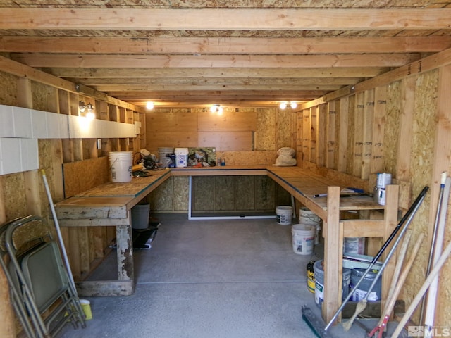 view of below grade area