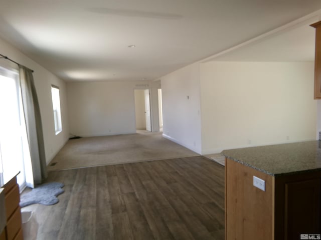 interior space with wood finished floors