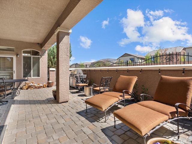 view of patio / terrace with fence private yard