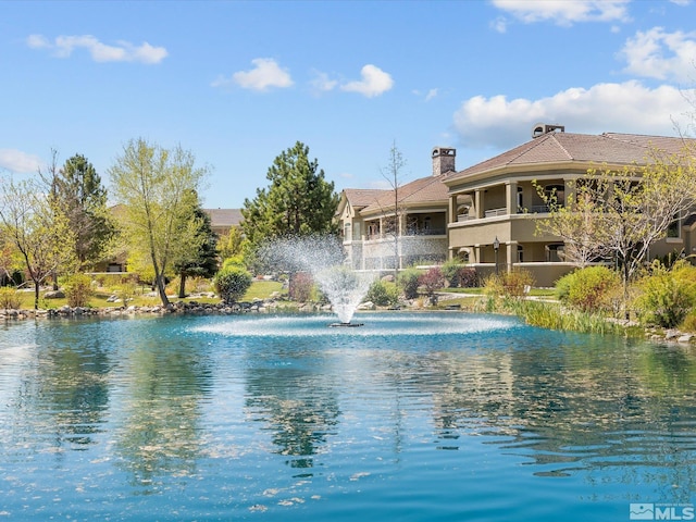 view of water feature