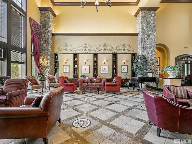 building lobby featuring visible vents