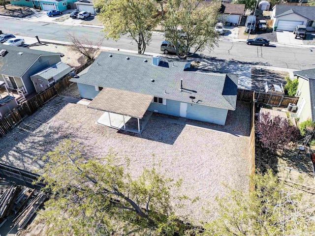 bird's eye view featuring a residential view