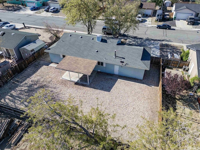 drone / aerial view with a residential view