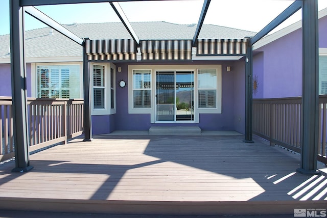 view of deck