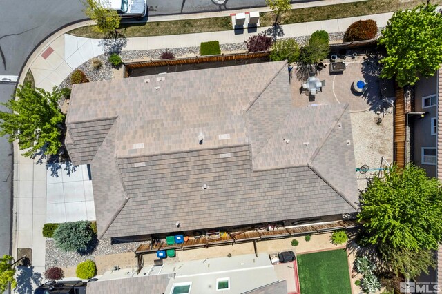 view from above of property