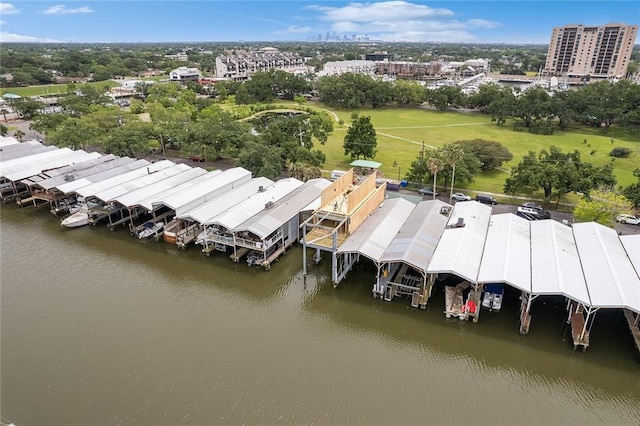 exterior space featuring a water view