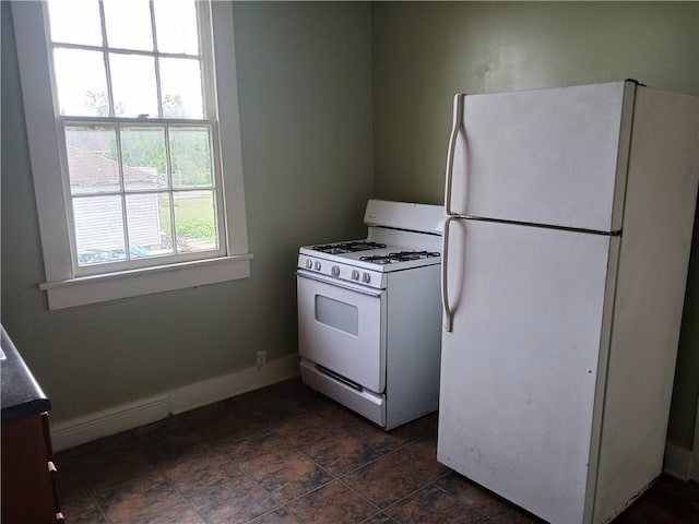 kitchen featuring white appliances