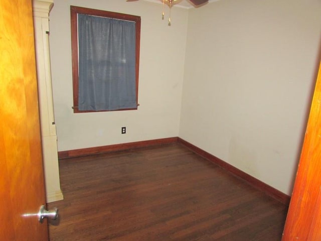3701 Elysian Fields Ave, New Orleans, LA 70122 - empty room featuring dark hardwood / wood-style flooring and ceiling fan