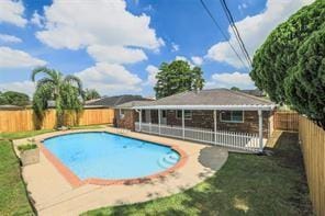 view of pool with a patio area