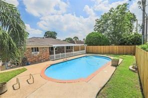 view of pool with a patio area