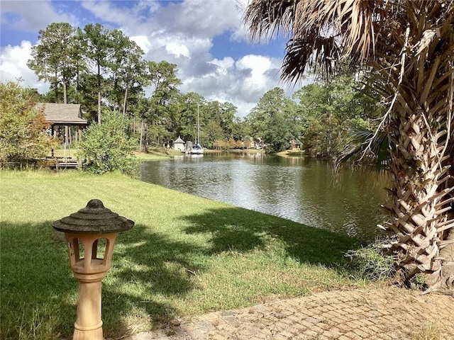 view of water feature