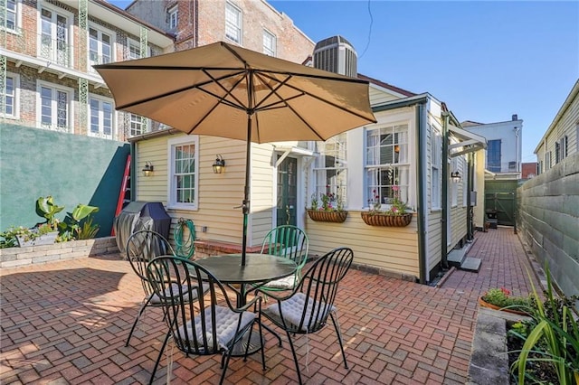 view of patio / terrace featuring area for grilling