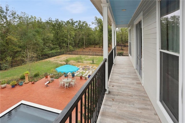 view of balcony