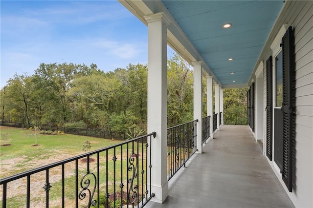 view of balcony