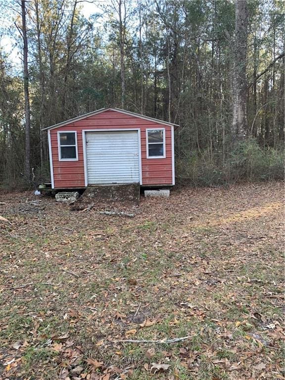5978 Perryman Ln, Osyka, MS 39657 - garage with a shed