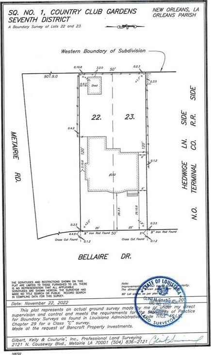 232 Bellaire Dr, New Orleans LA, 70124 land for sale