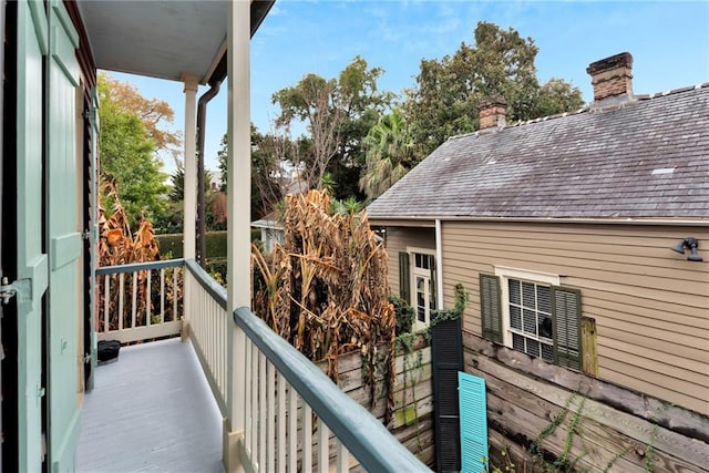 view of balcony