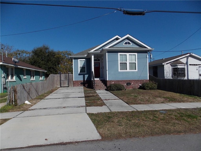 view of bungalow-style house