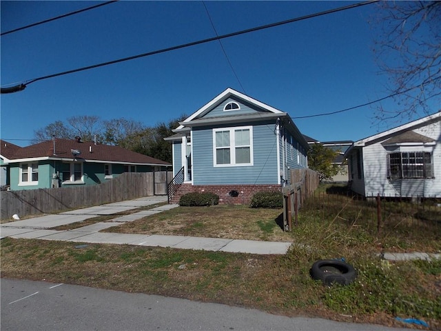 view of bungalow-style home