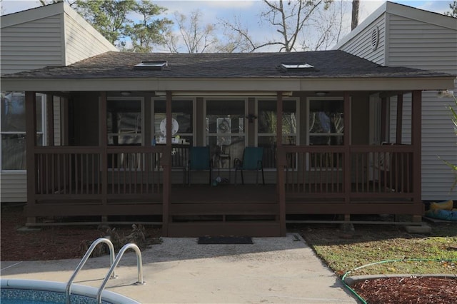 view of rear view of property