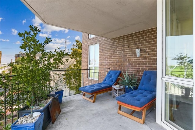 view of balcony