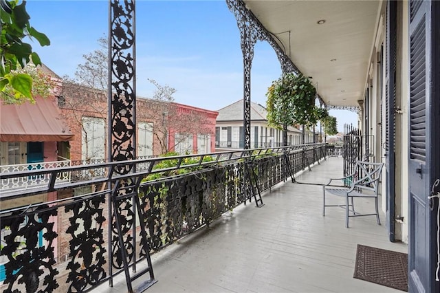 view of balcony